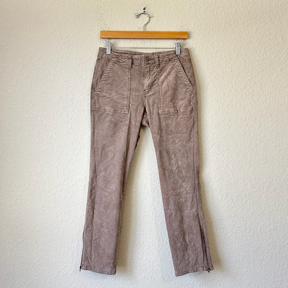 SANCTUARY ANTHROPOLOGIE Peace Maker Velveteen Pants Brown Ankle